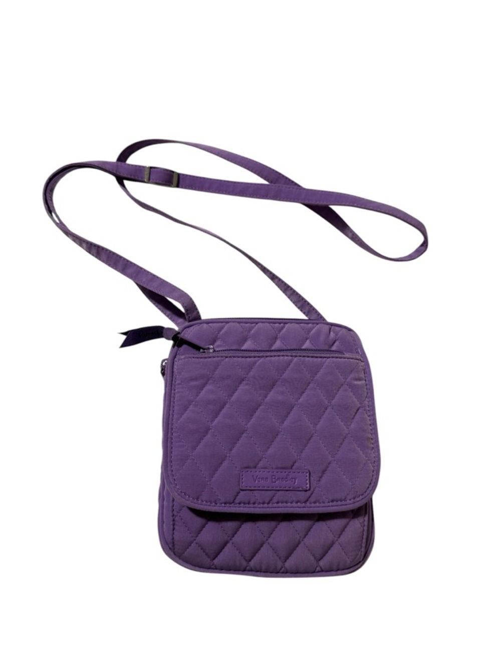 Vera Bradley Purple Quilted Mini Crossbody Bag Floral Lining - Picture 2 of 8
